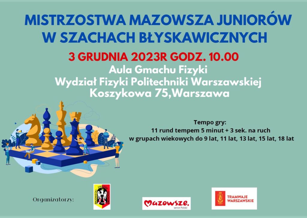 Mistrzostwa Mazowsza Juniorów w Szachach Błyskawicznych